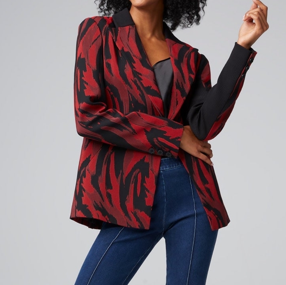 NWT PER SE by CARLISLE | $695 Jacquard Blazer - Picture 4 of 4